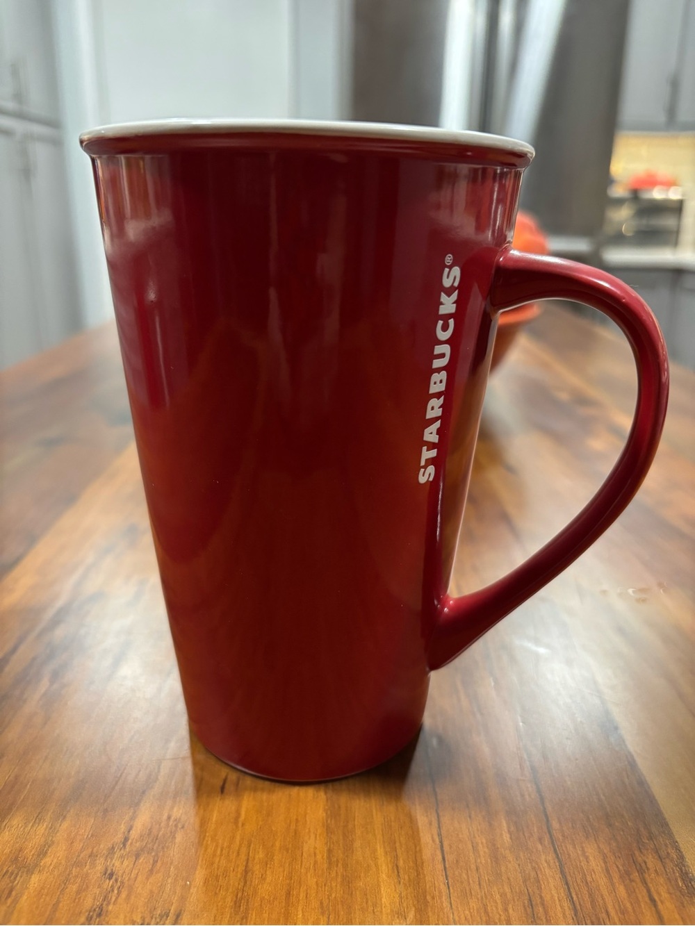 HUGE Starbucks 22 Ounce Red Holiday Coffee Cup Mug